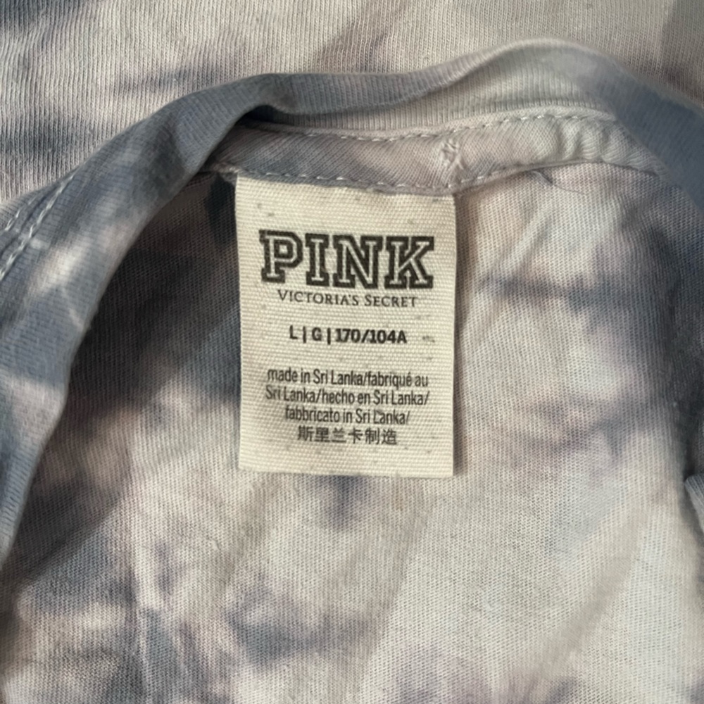 SOLD VS PINK | Tie Dye Campus Crewneck Pocket Tee Size Large - Picture 3 of 3